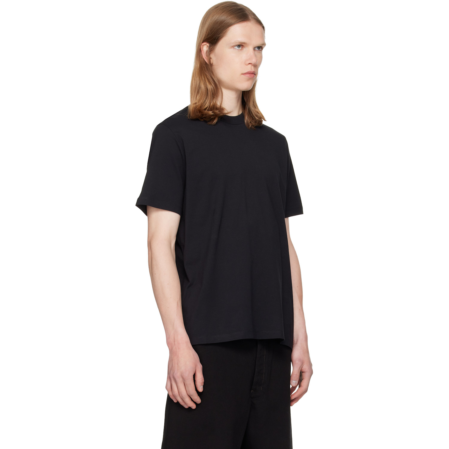  Jil Sander Black Crew-neck T-shirt 