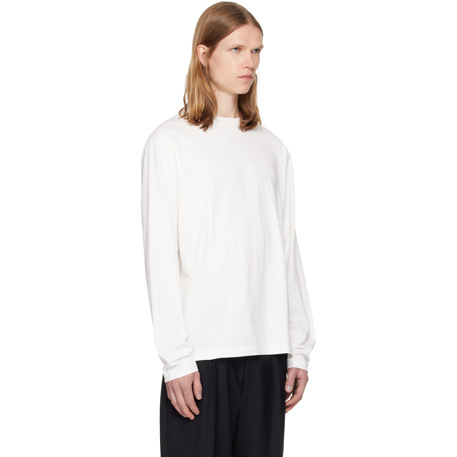  Jil Sander Three-pack White Long-sleeved T-shirts 