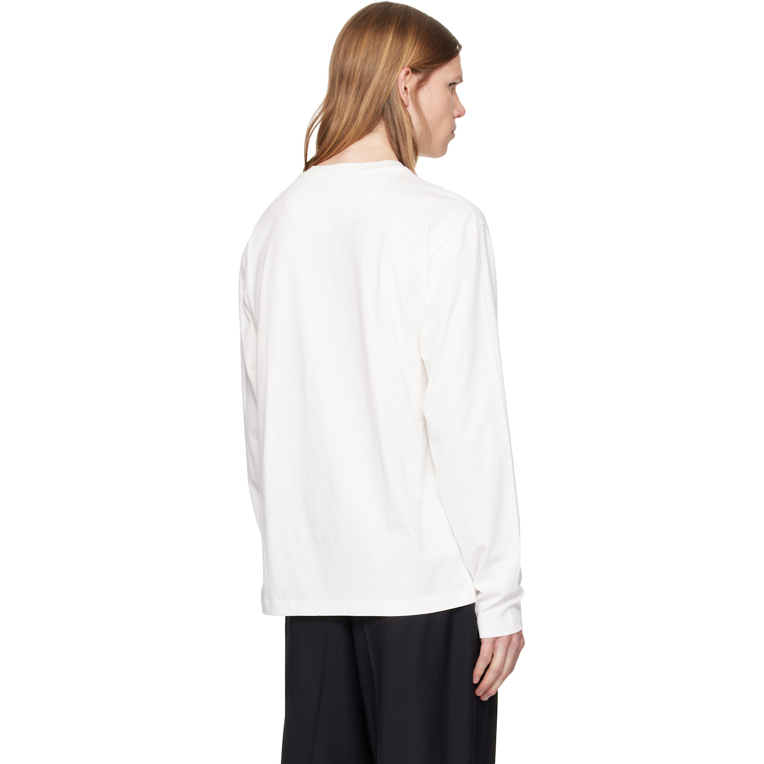  Jil Sander Three-pack White Long-sleeved T-shirts 