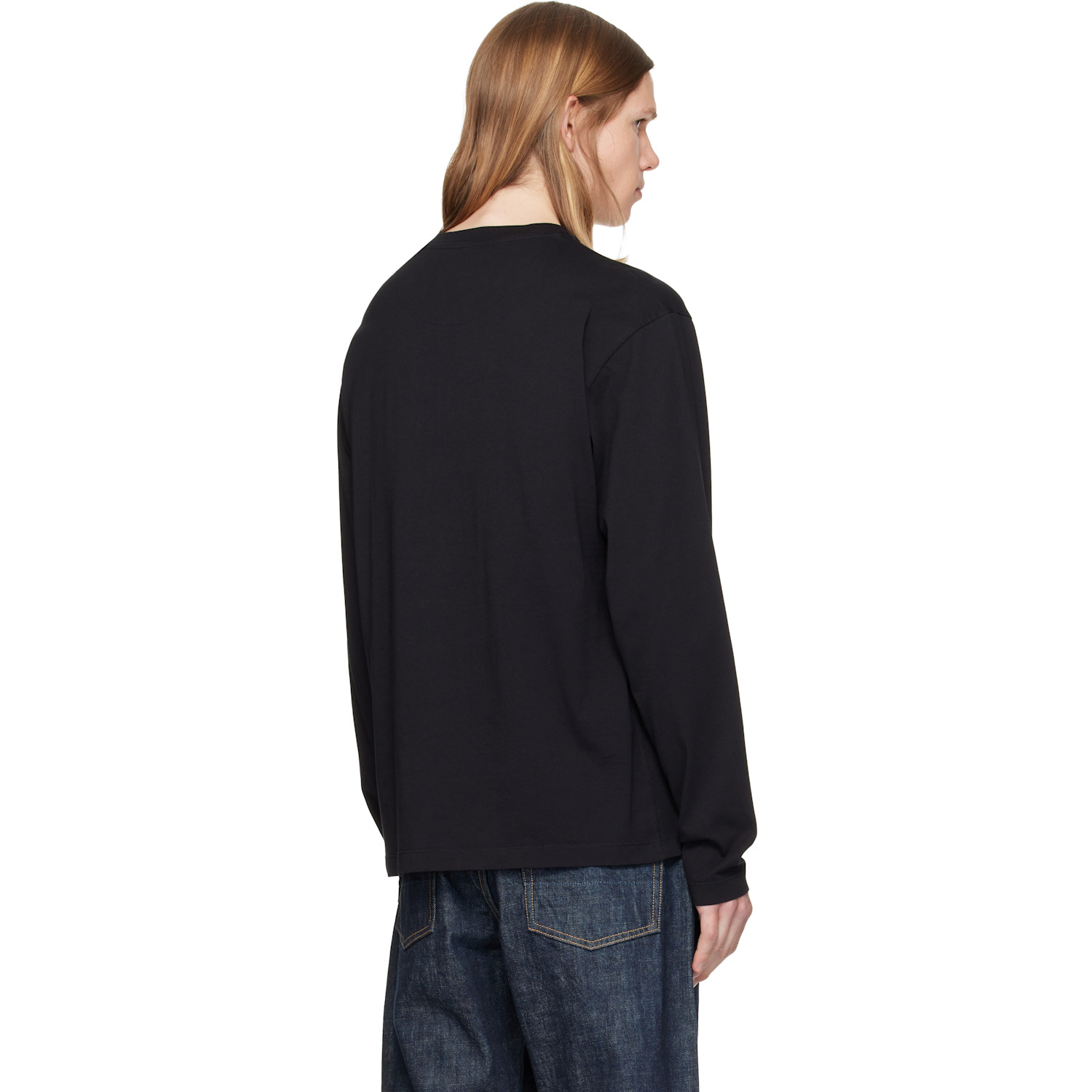  Jil Sander Three-pack Black Long-sleeved T-shirts 