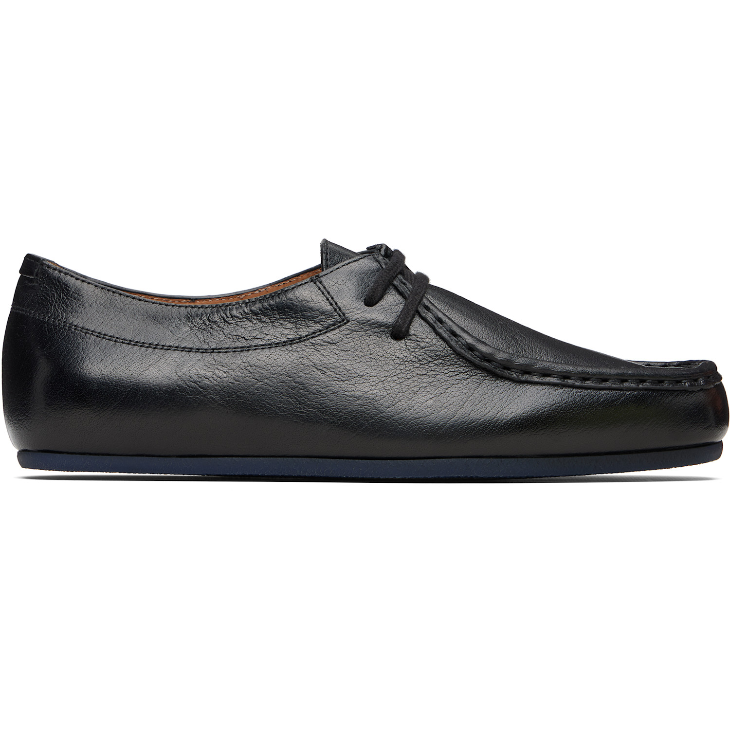 Jil Sander Black Hood Lace-Up Derbys