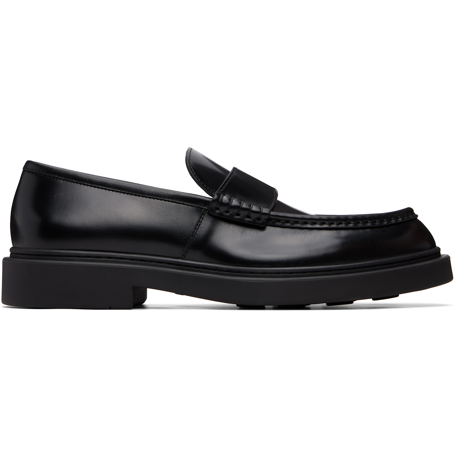 Jil Sander Black Calfskin Loafers