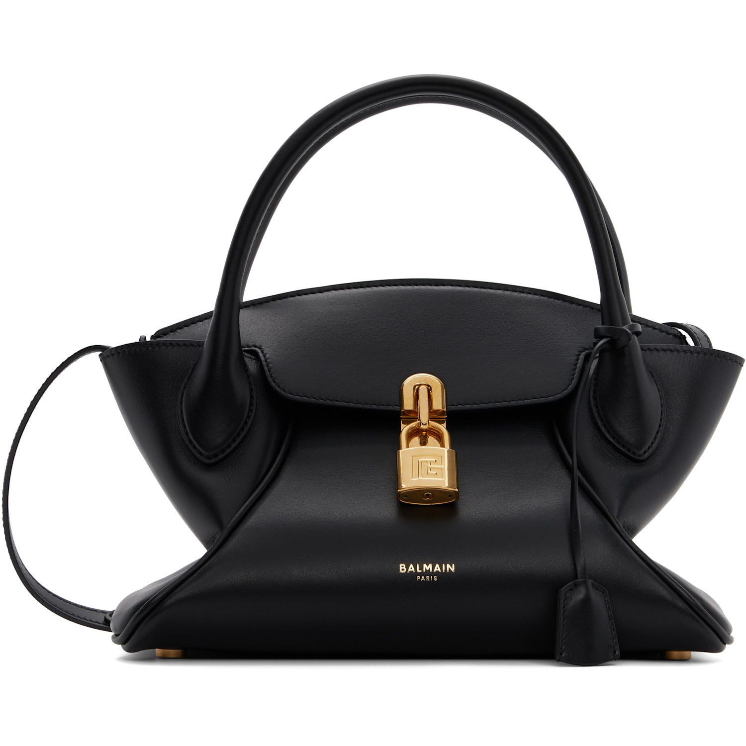 BALMAIN Black Small Pulse Day Bag