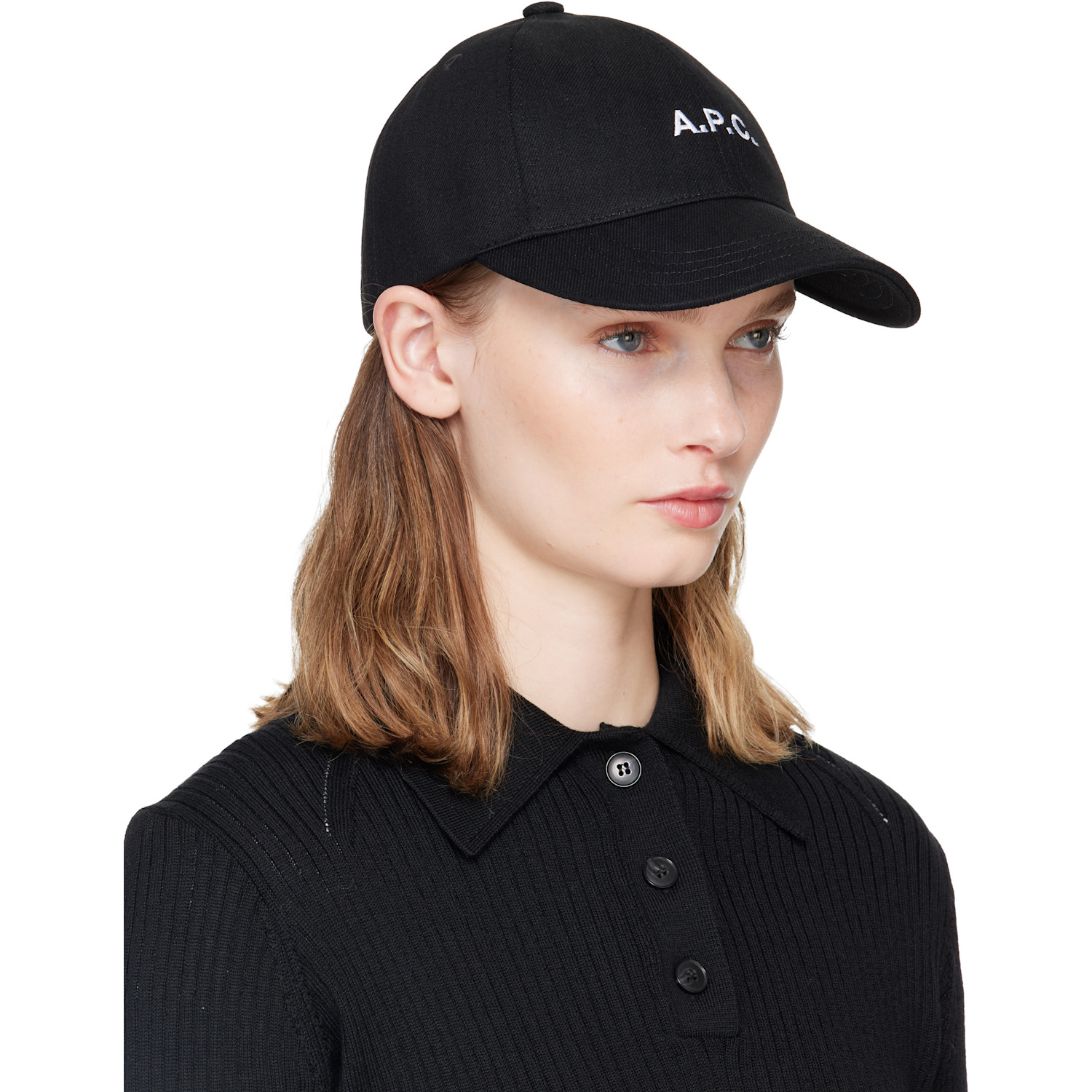  A.p.c. Black Charlie Baseball Cap 