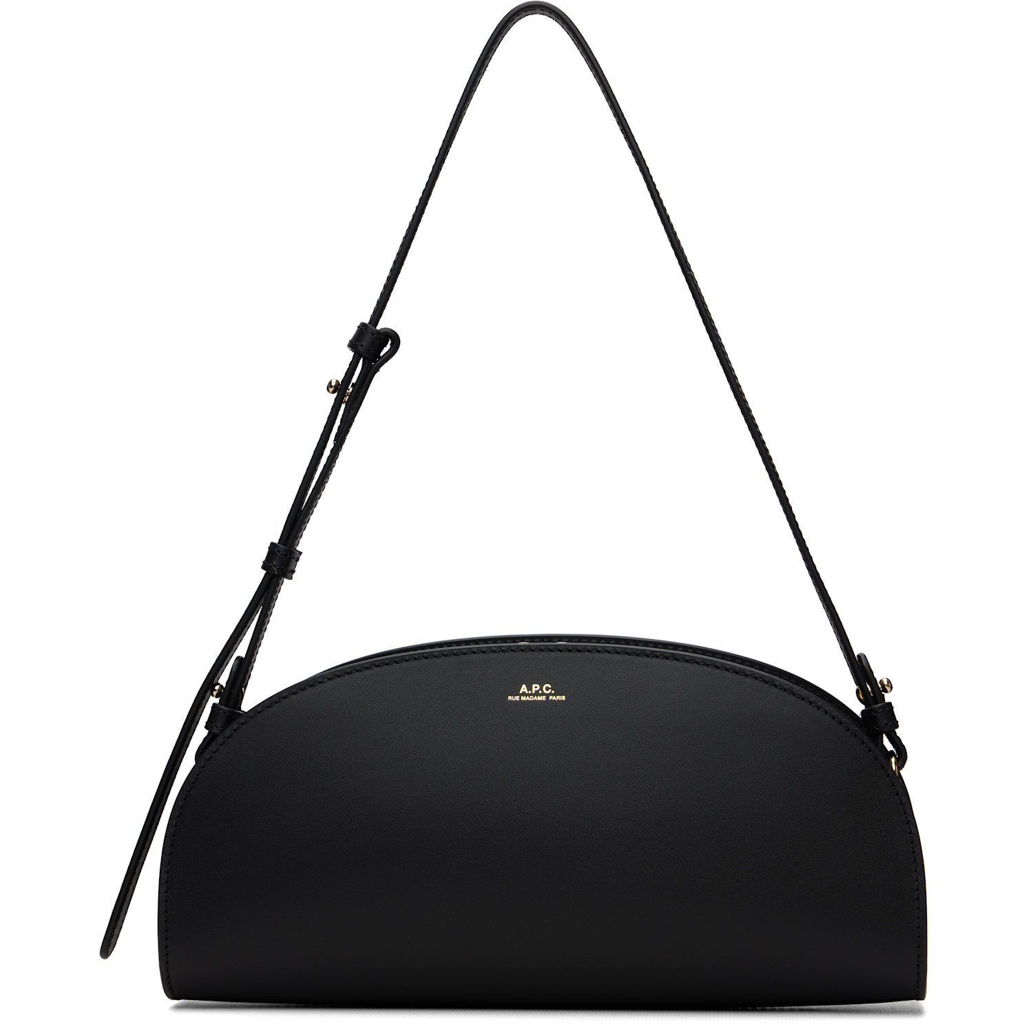 A.P.C. Black Demi-Lune Shoulder Bag