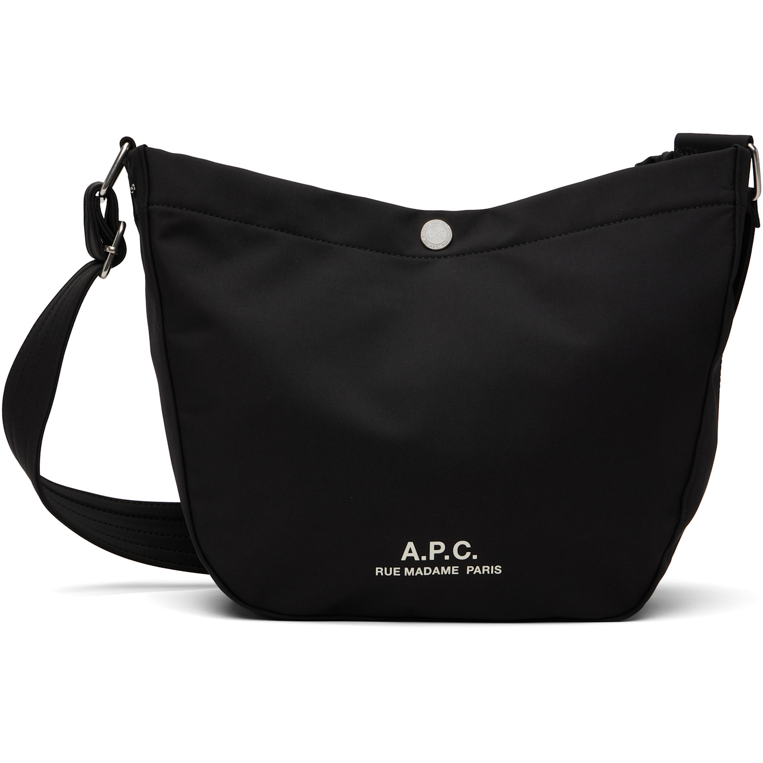 A.p.c. Black Journal Small Satchel In Lzz Black