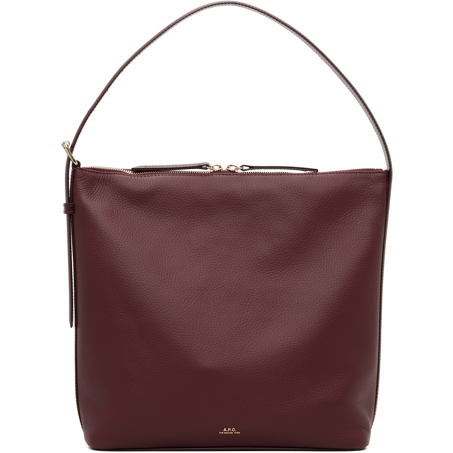 A.P.C. Burgundy Vera Shoulder Bag