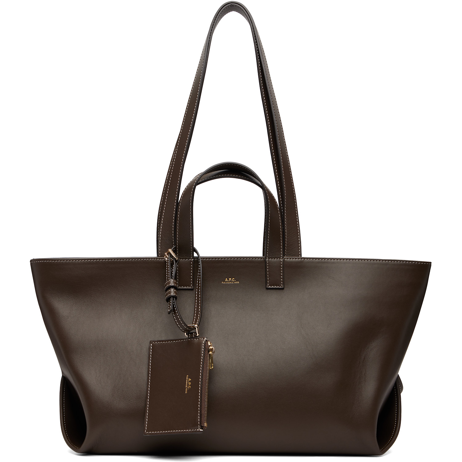 A.P.C. Brown 'Le Drummer' Tote