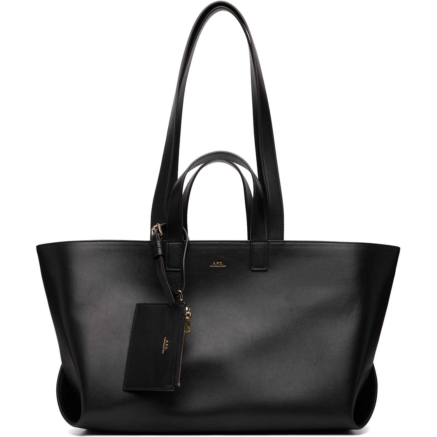 A.P.C. Black 'Le Drummer' Tote