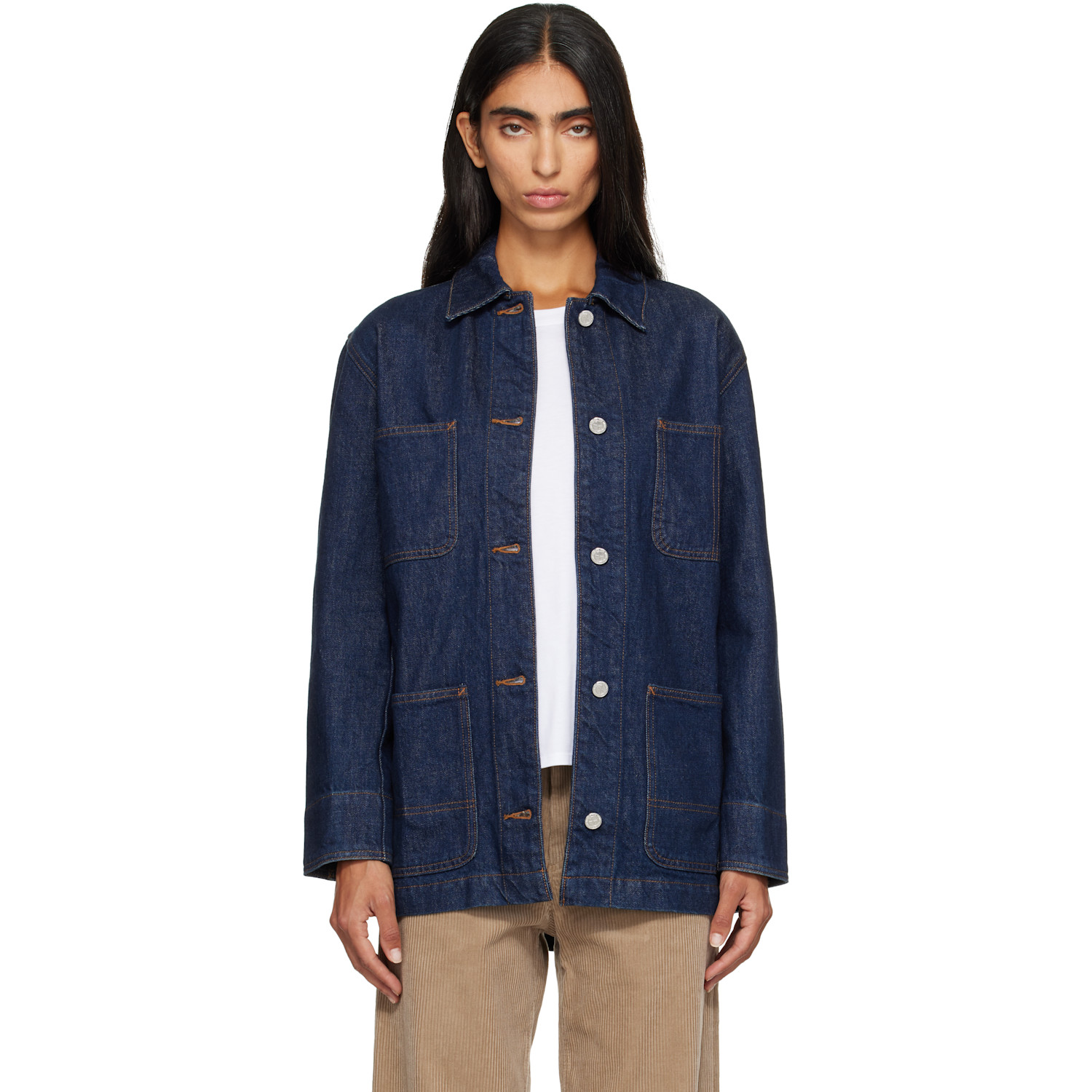 A.P.C. Blue Worker Denim Jacket