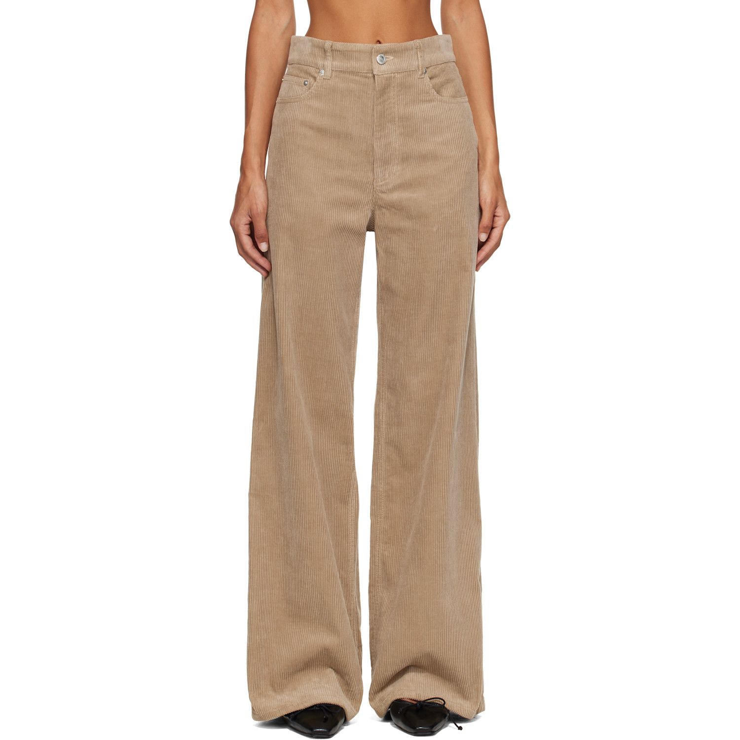 A.P.C. Beige Clyde Trousers