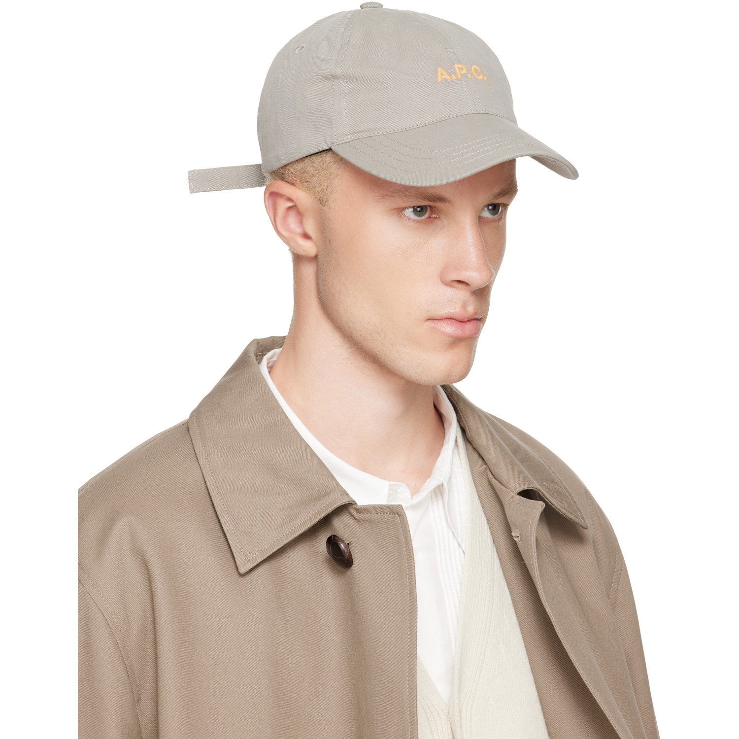  A.p.c. Gray Charlie Cap 