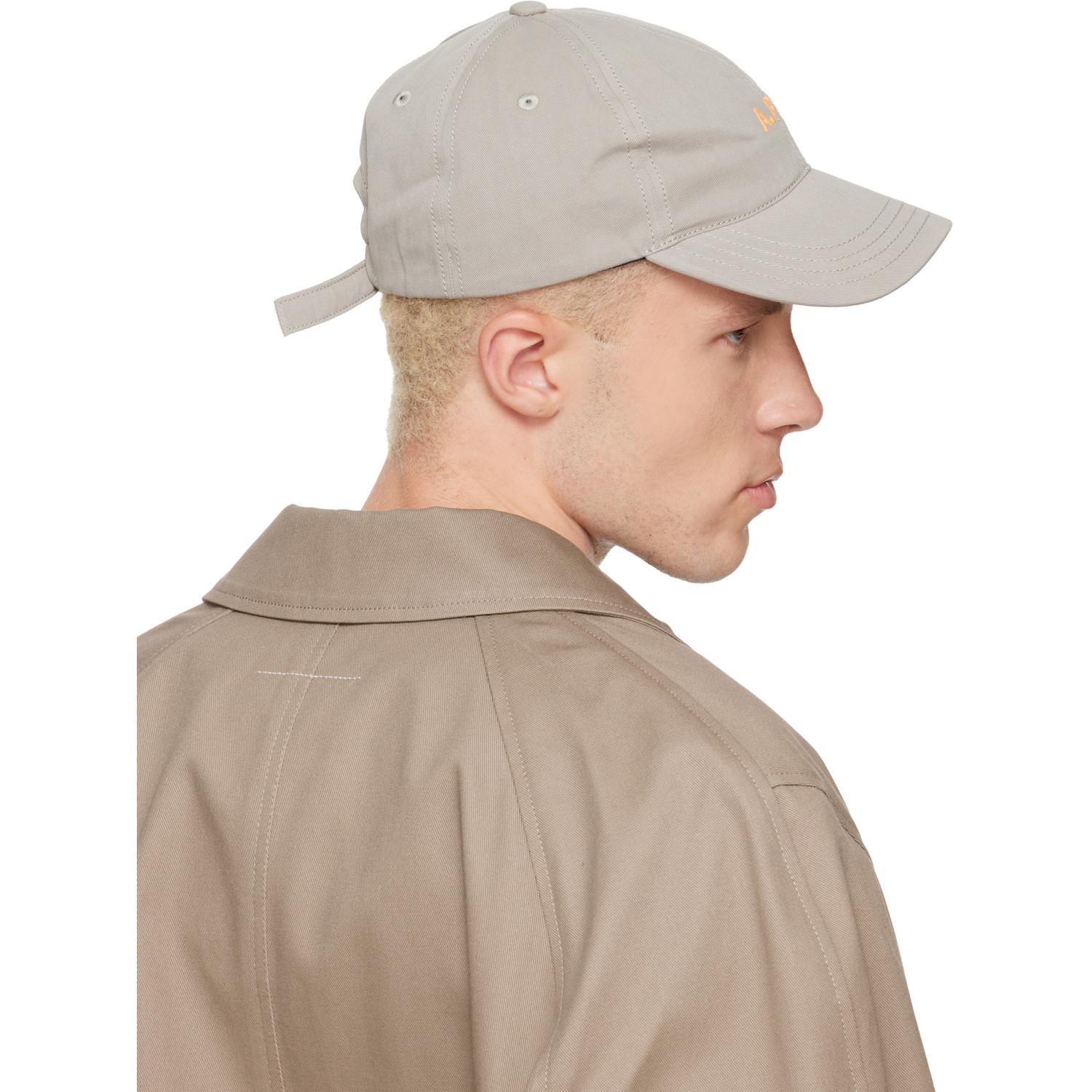  A.p.c. Gray Charlie Cap 
