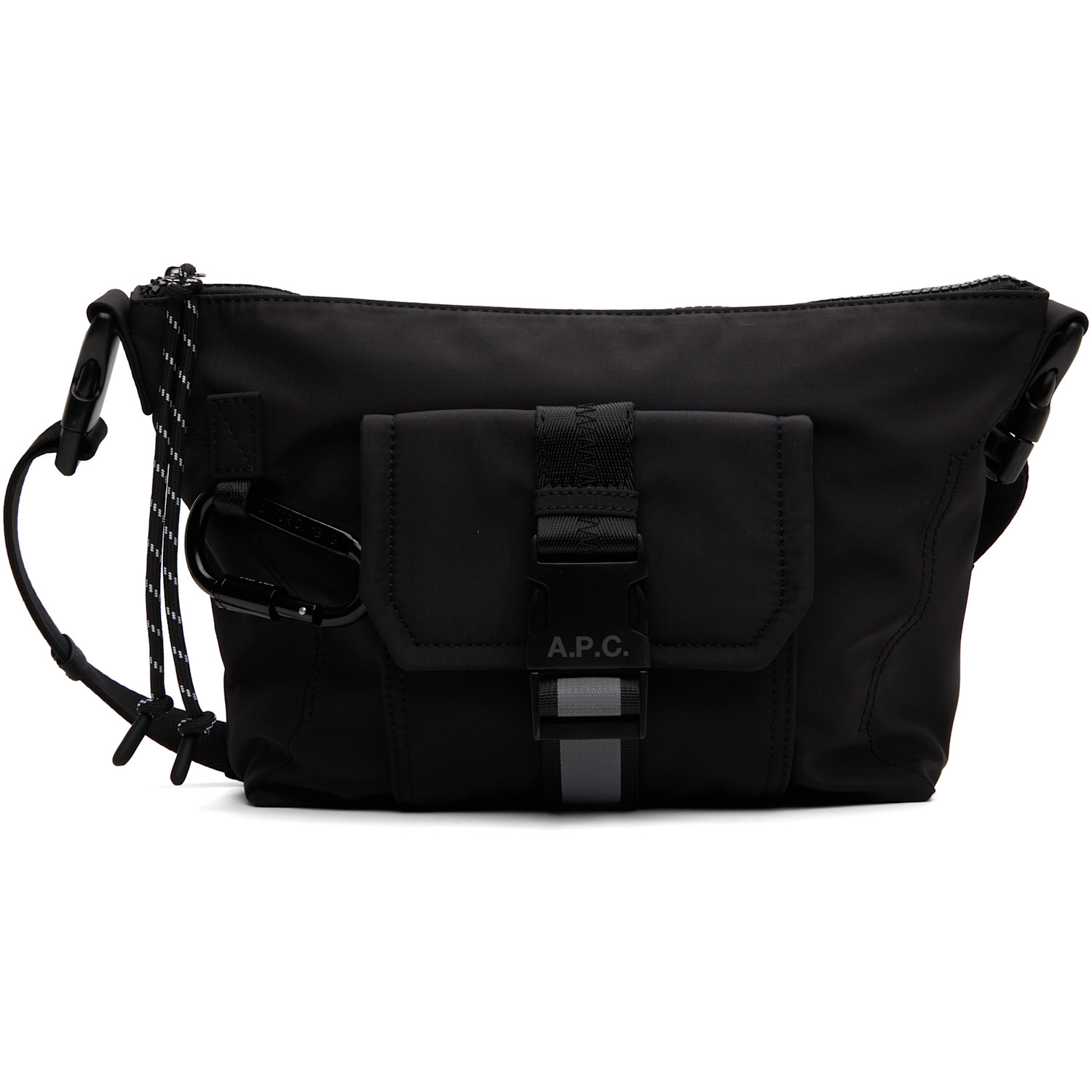 A.p.c. Black Trek Satchel In Lzz Black