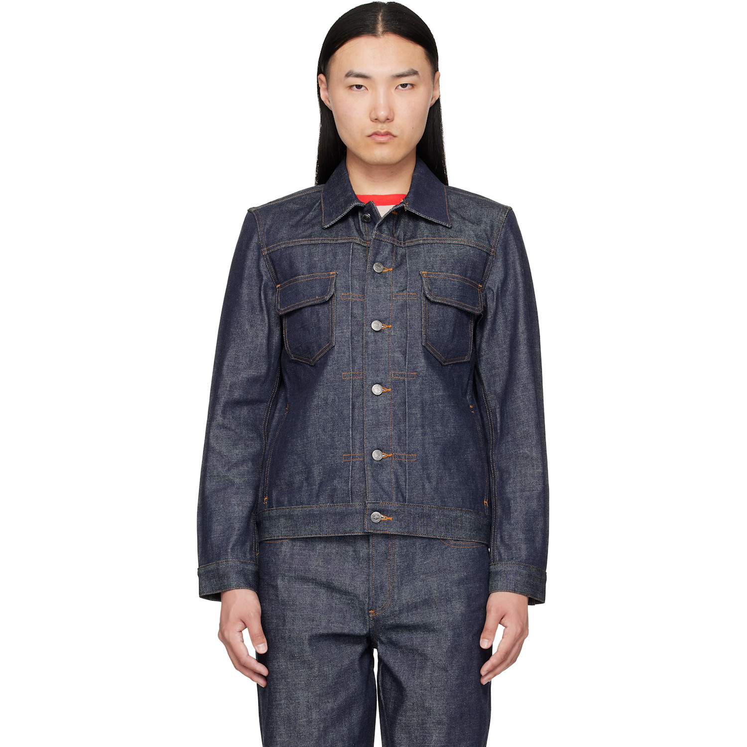 A.P.C. Indigo Jean Denim Work Jacket