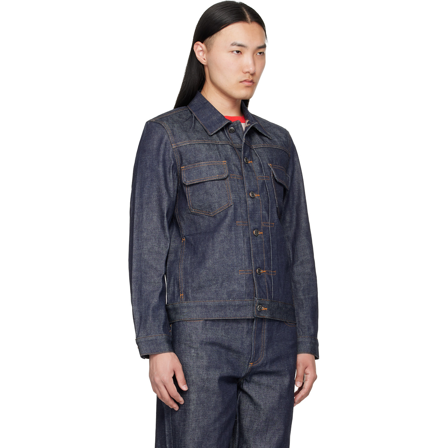  A.p.c. Indigo Jean Denim Work Jacket 