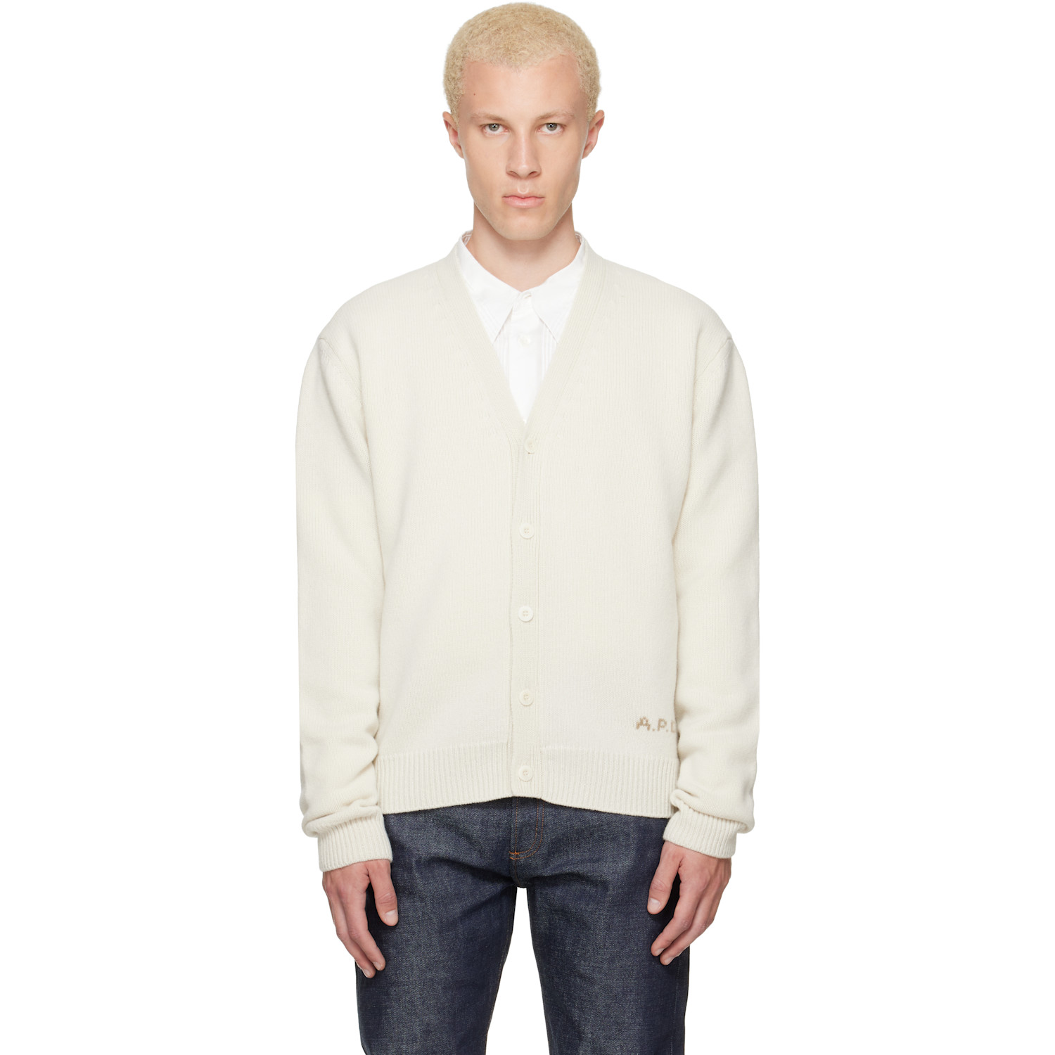 A.P.C. Off-White Kevin Cardigan
