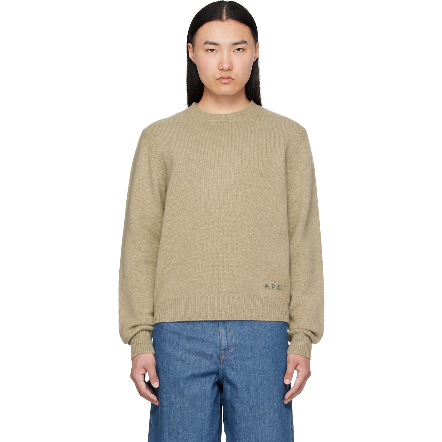 A.P.C. Beige Edmond Sweater