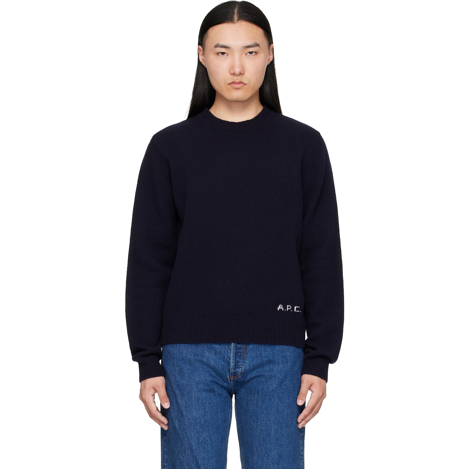 A.P.C. Navy Edmond Sweater