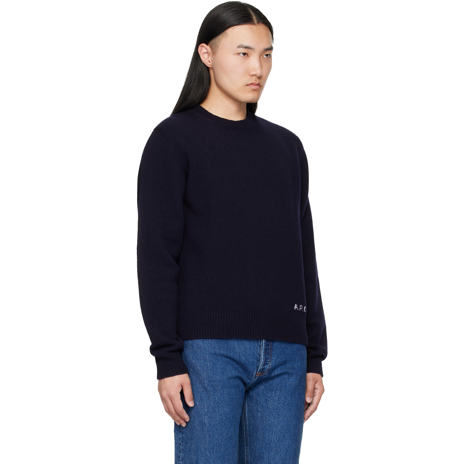  A.p.c. Navy Edmond Sweater 