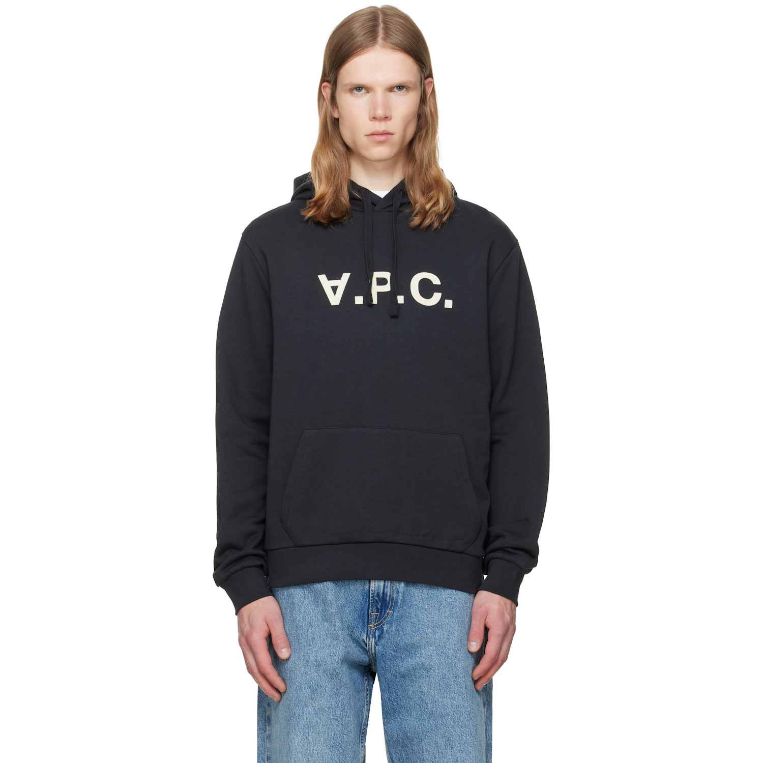 A.P.C. Black Standard Grand 'VPC' Hoodie
