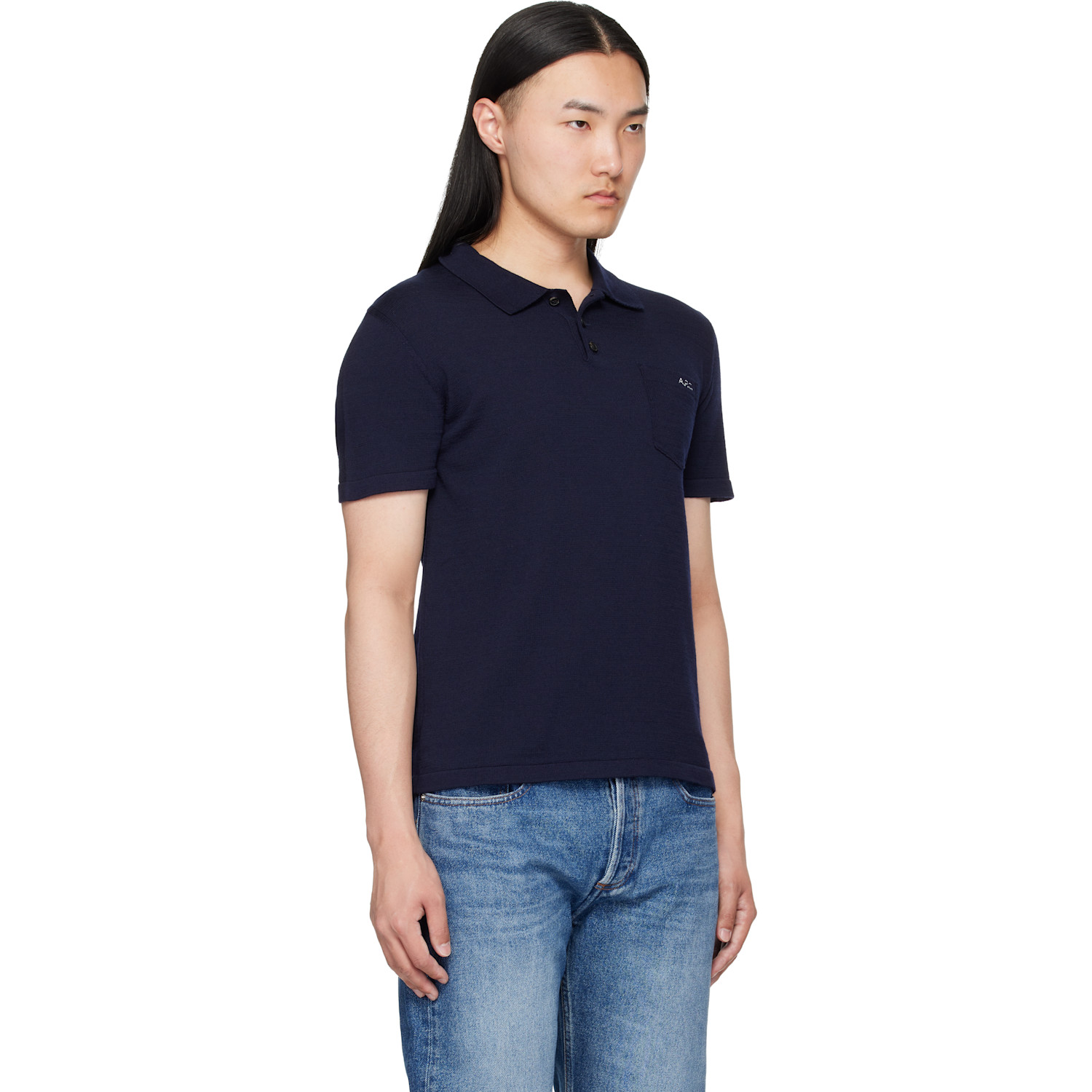  A.p.c. Navy Gide Polo 