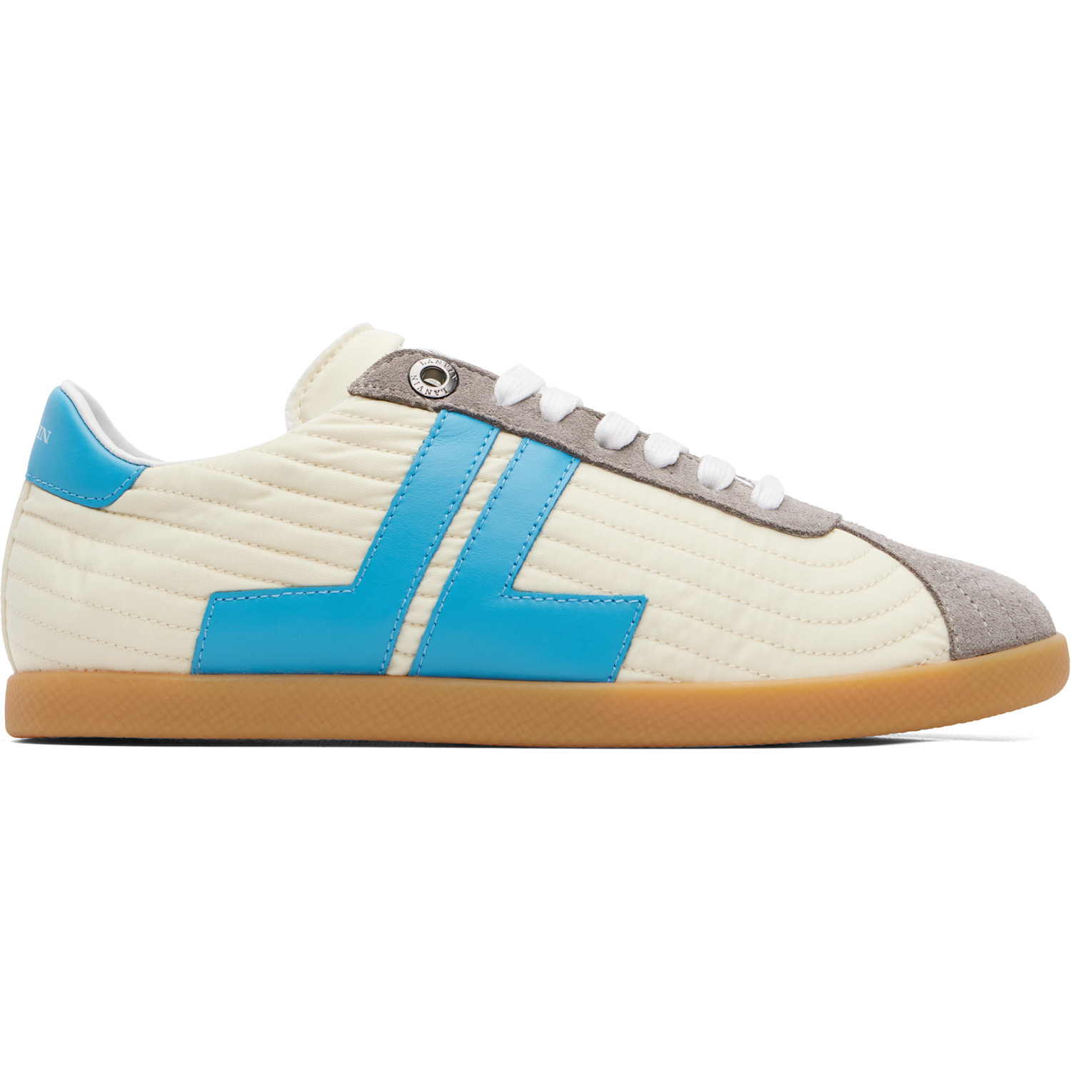 Lanvin Off-White & Blue Glen 2.0 Sneakers