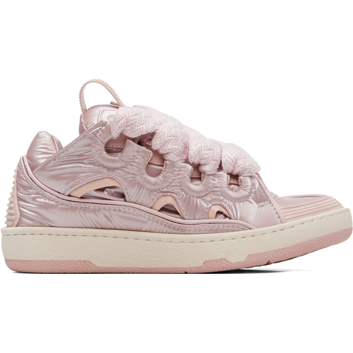 Lanvin Pink Nylon Curb Sneakers