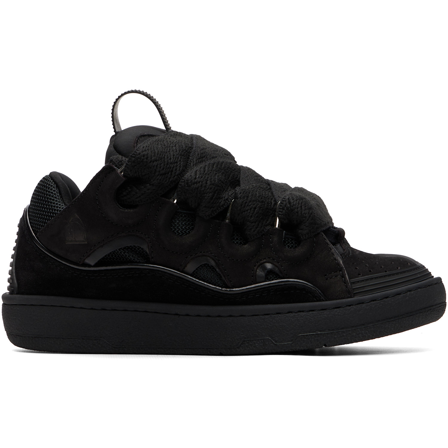 Lanvin Black Curb Sneakers