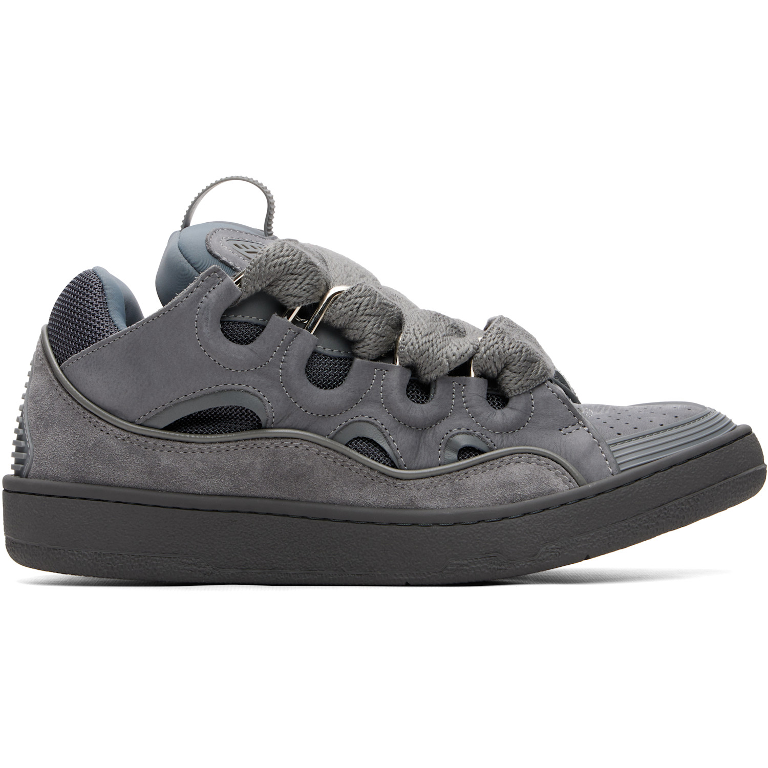 Lanvin Gray Monocolor Curb Sneakers