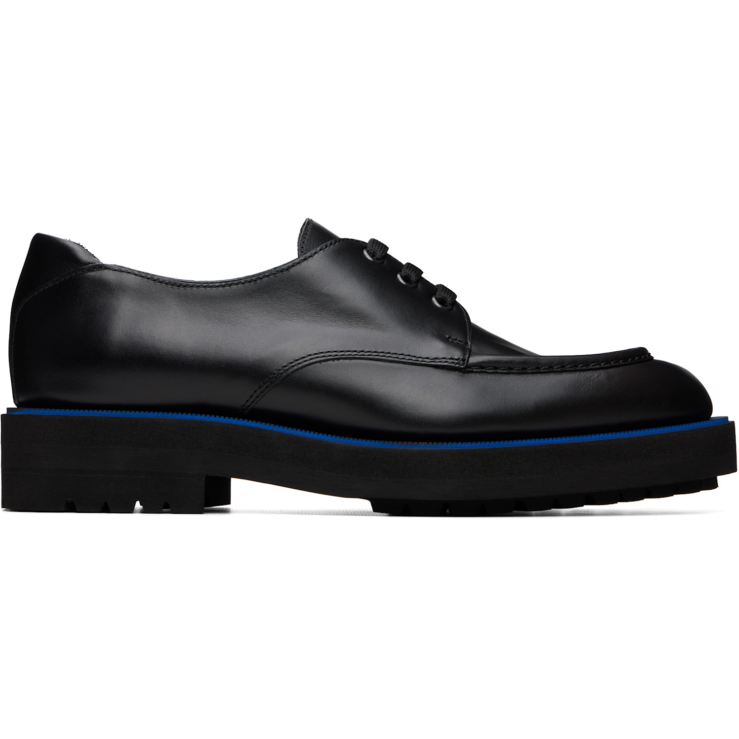 Lanvin Black Soft Leather Derbys