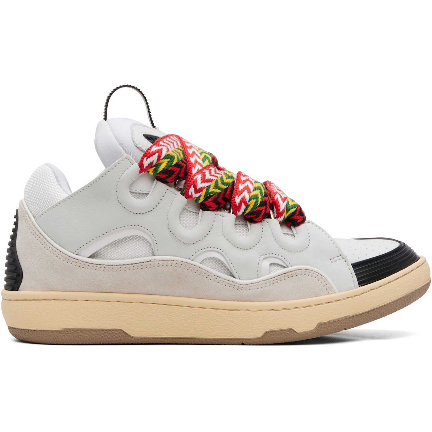 Lanvin White Curb Sneakers