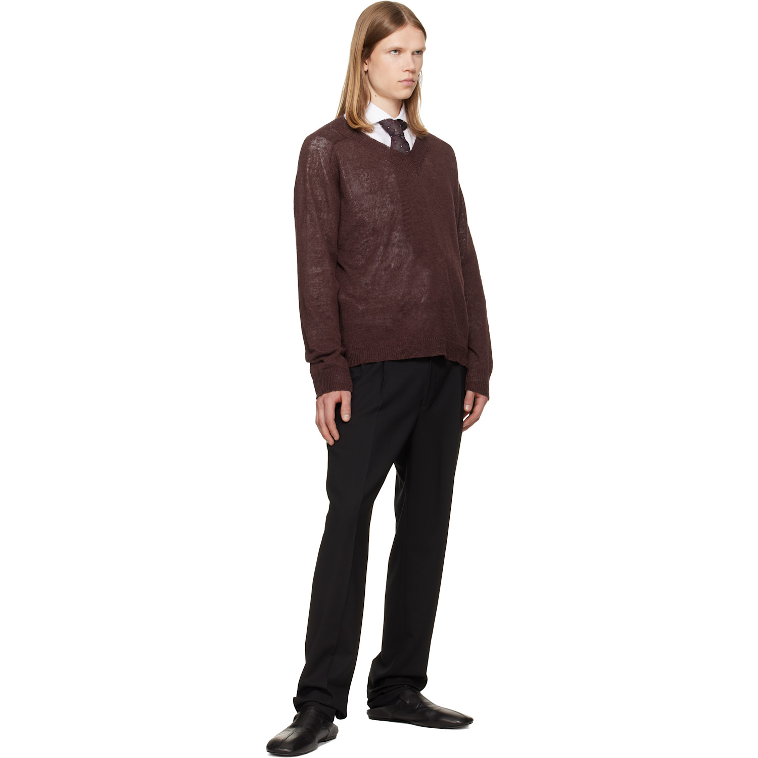  Paul Smith Burgundy Dots Tie 