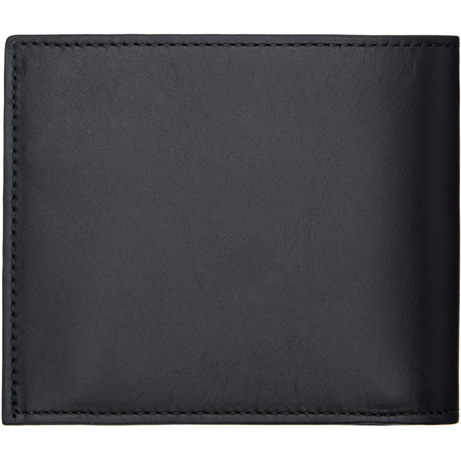  Paul Smith Black Leather 'signature Stripe' Interior Billfold & Coin Wallet 