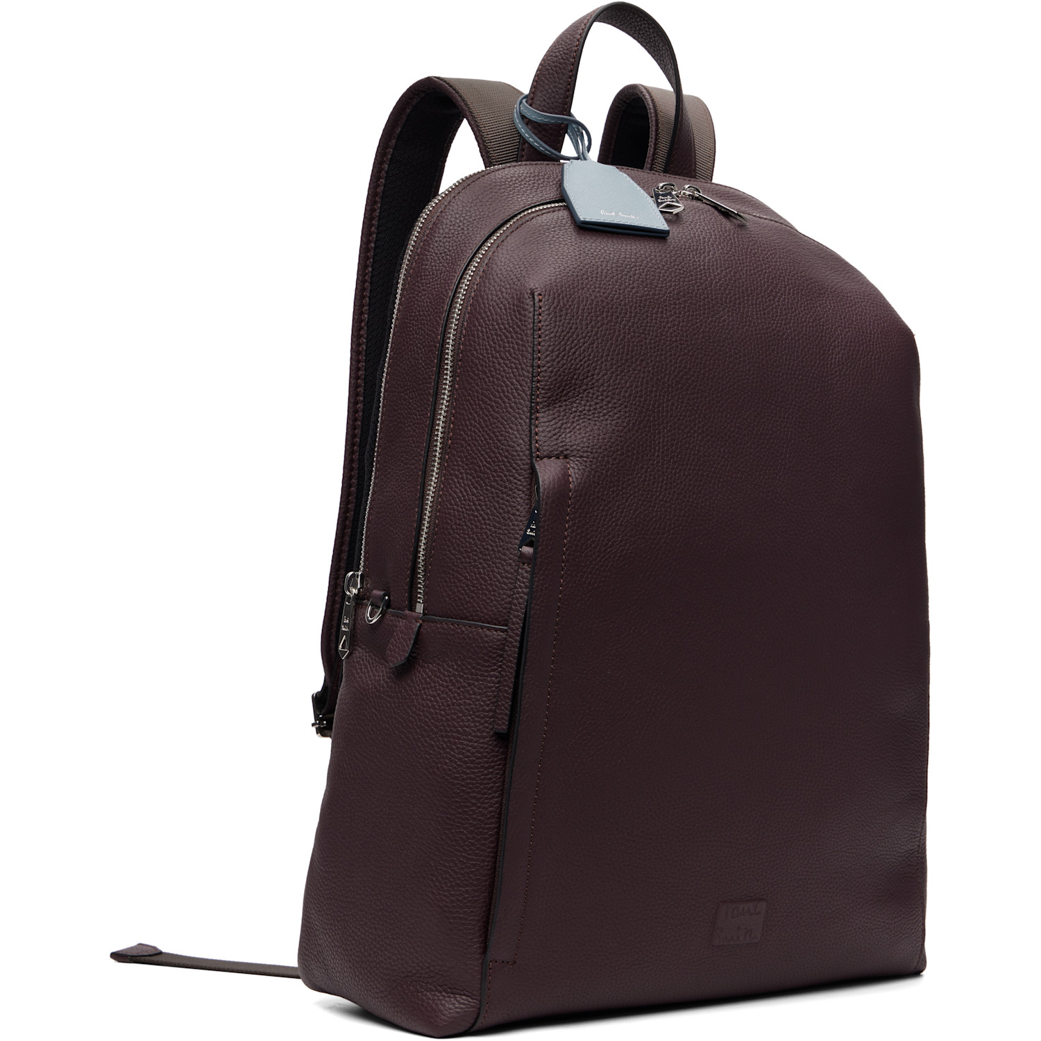 Paul Smith Burgundy Leather Backpack 