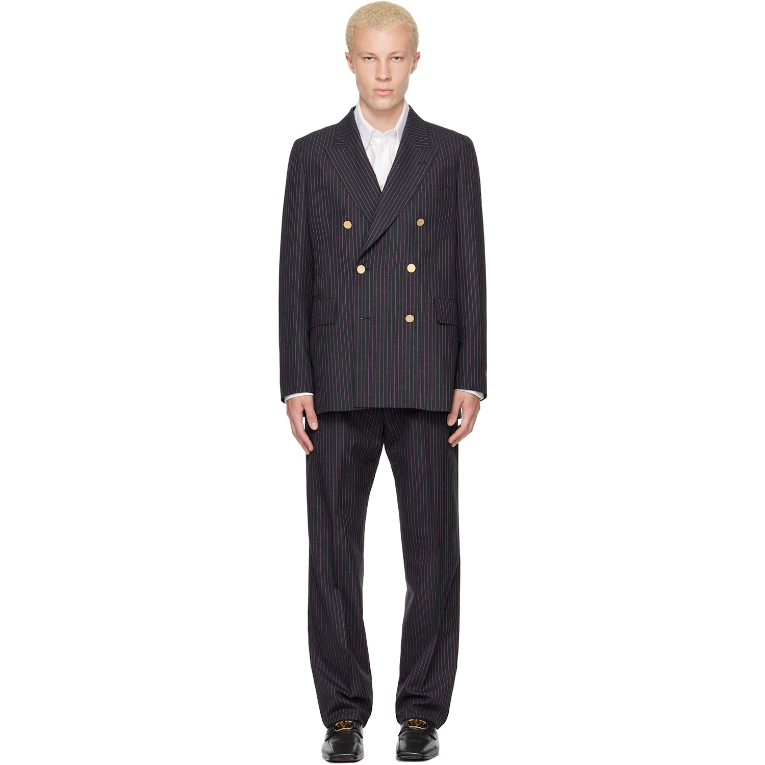 Paul Smith Brown Double-Breasted Suit