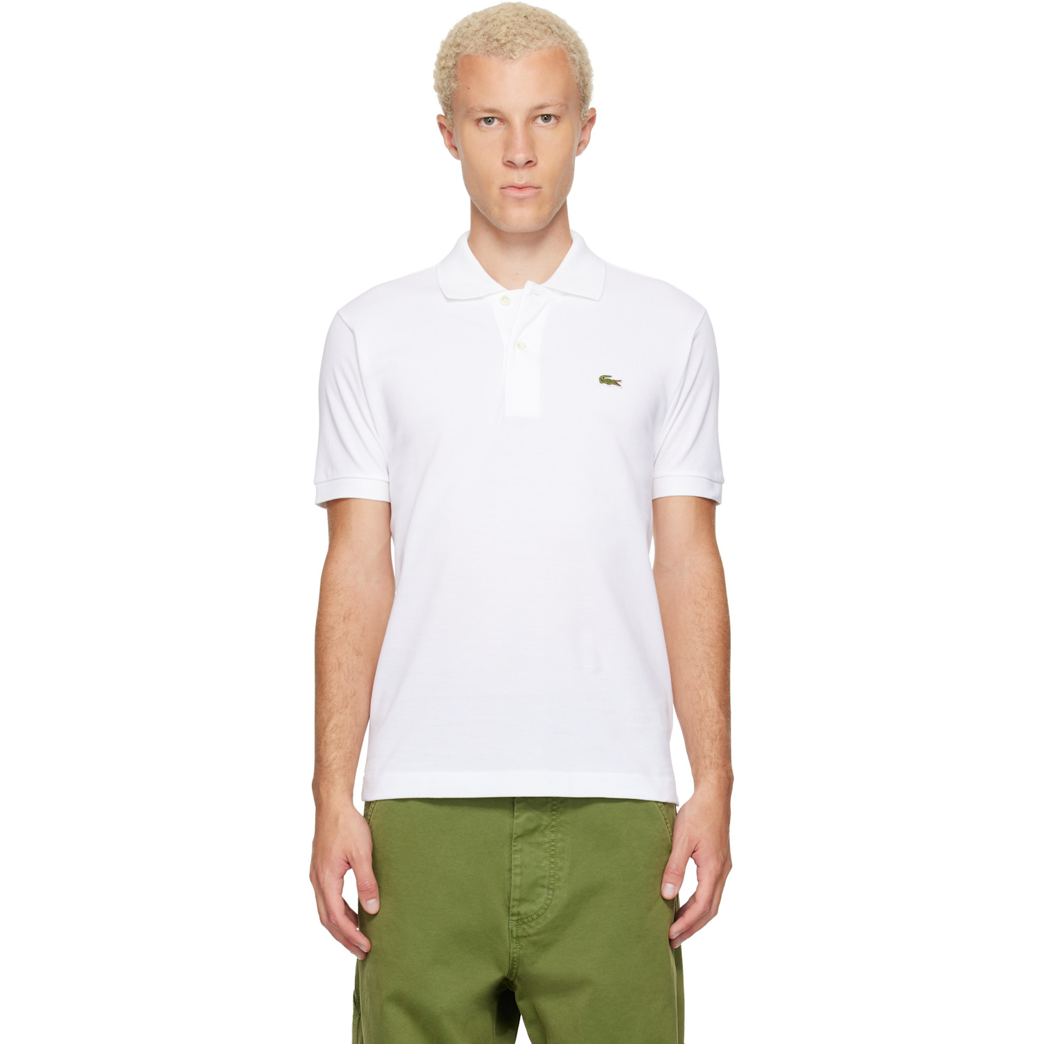 Lacoste White Classic Fit Original L.12.12 Polo