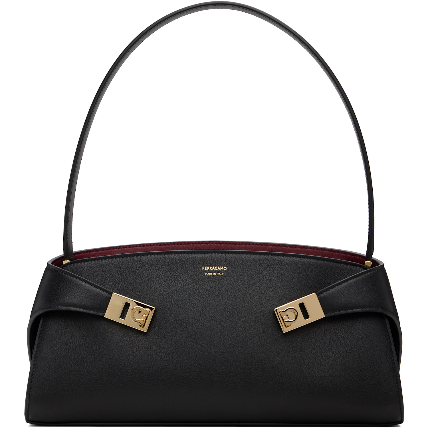 Ferragamo Black Hug East-West Shoulder Bag