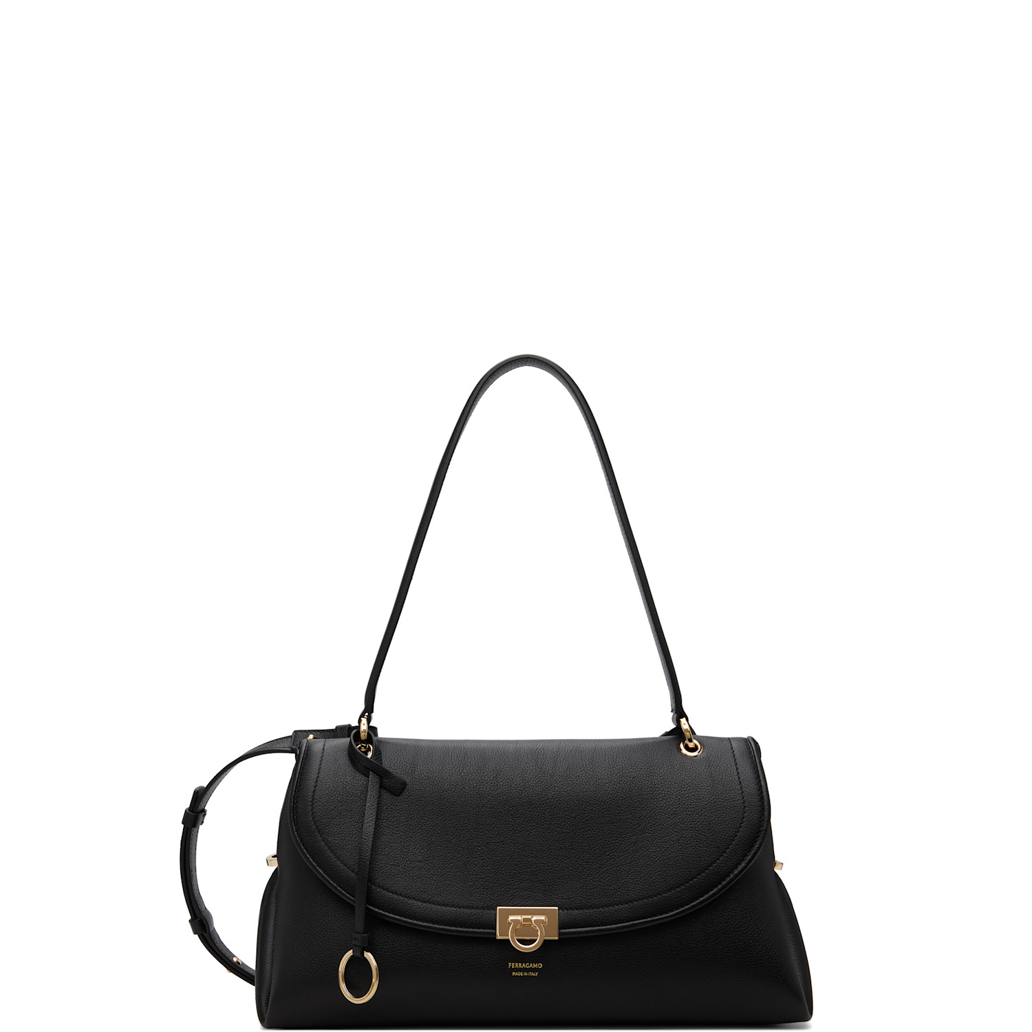Ferragamo Black 'Ferragamo' Sofia 2026 Shoulder Bag
