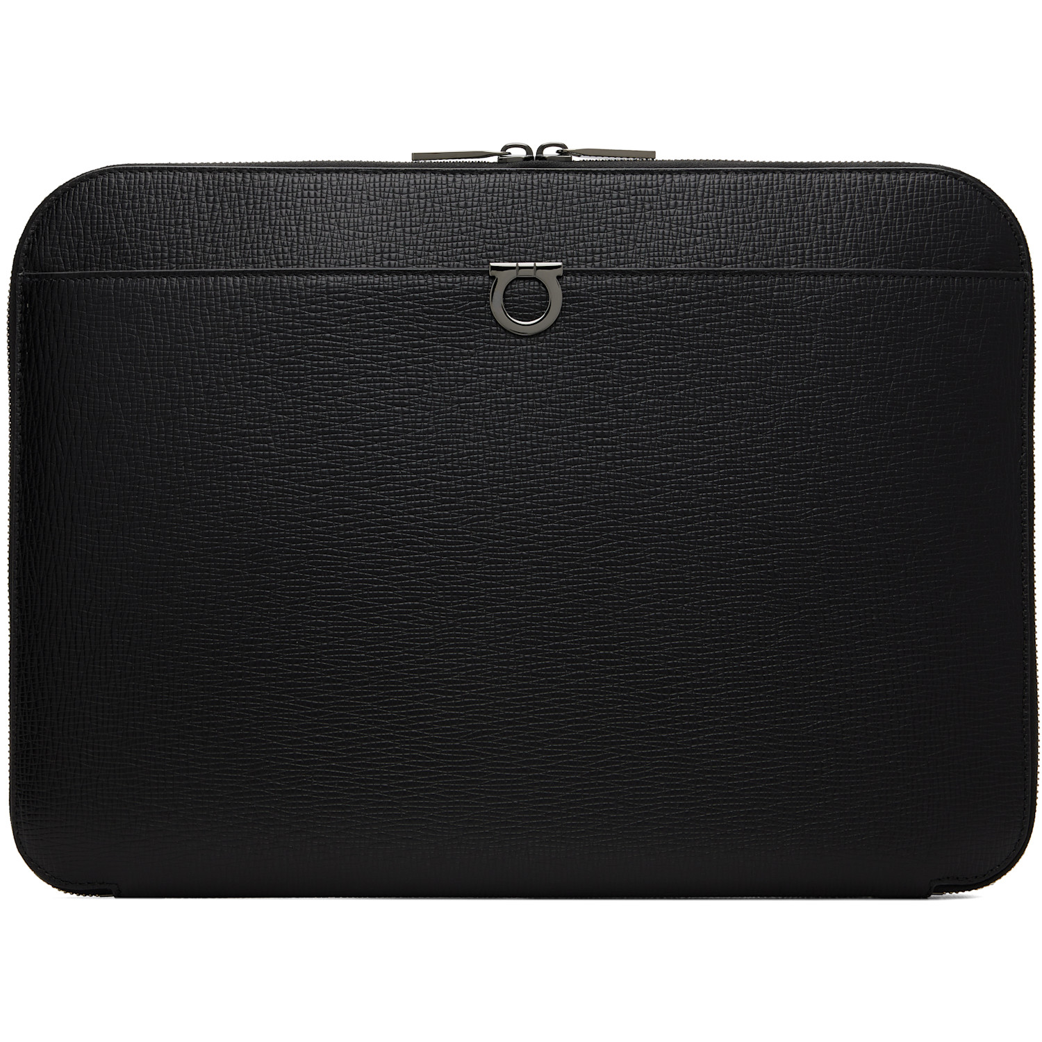 Ferragamo Black Gancini Document Holder