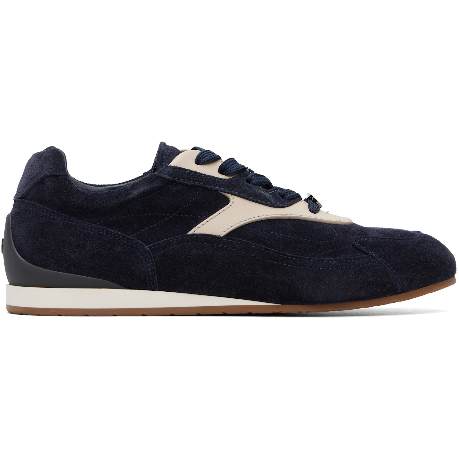 Ferragamo Navy & White Sebastien Sneakers