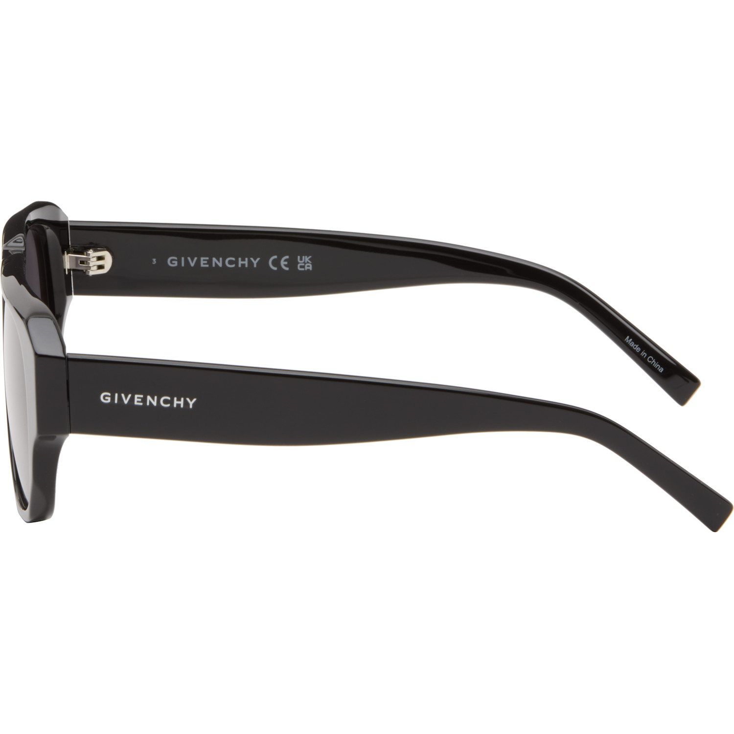  Givenchy Black Gv Day Aviator Sunglasses 