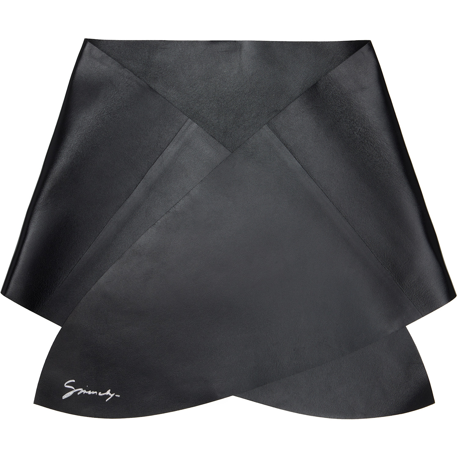 Givenchy Black Lamb Leather Scarf