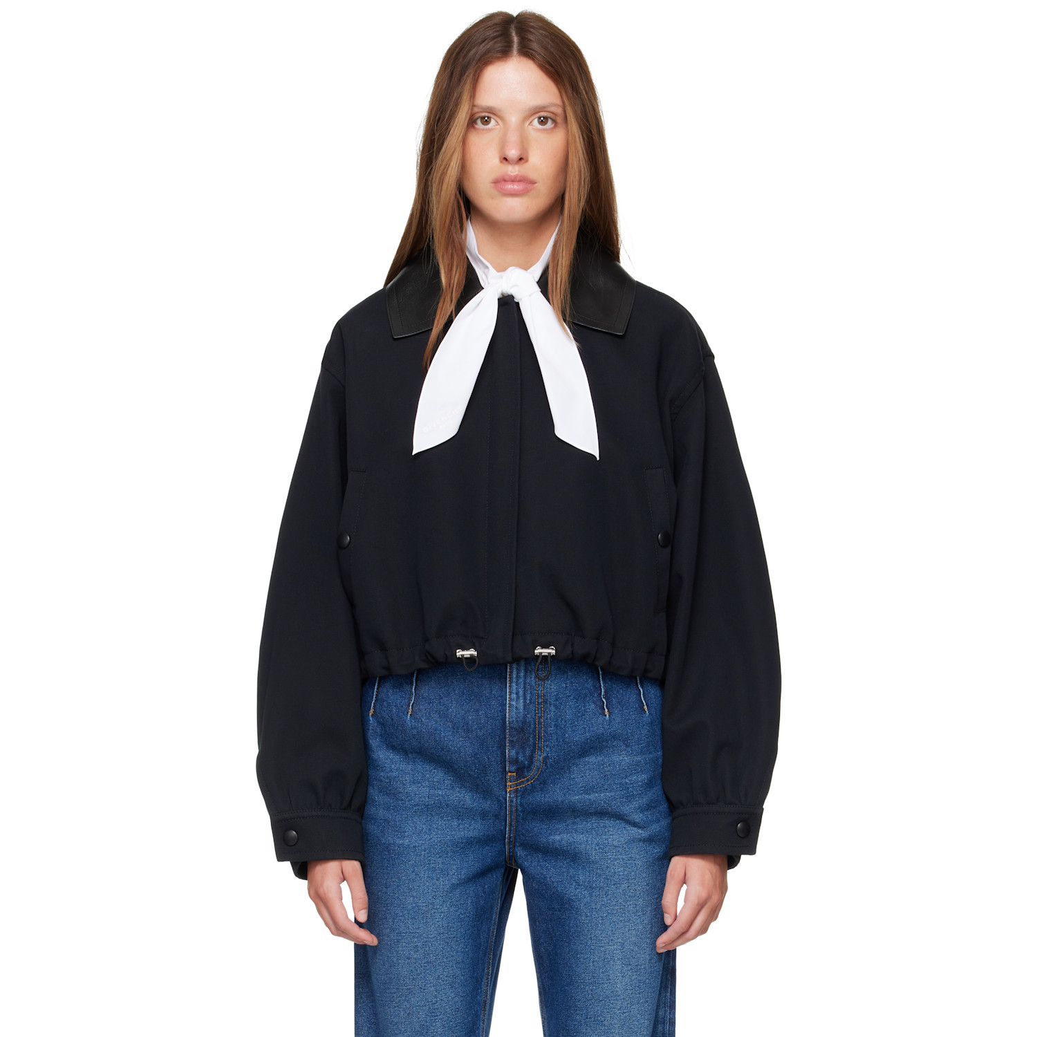 Givenchy Black Cotton & Wool Jacket