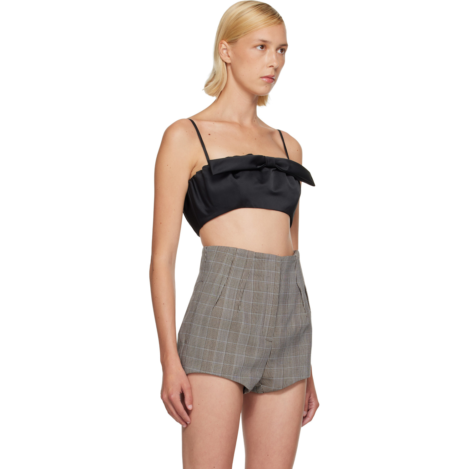  Givenchy Black Bow Detailing Cropped Top 