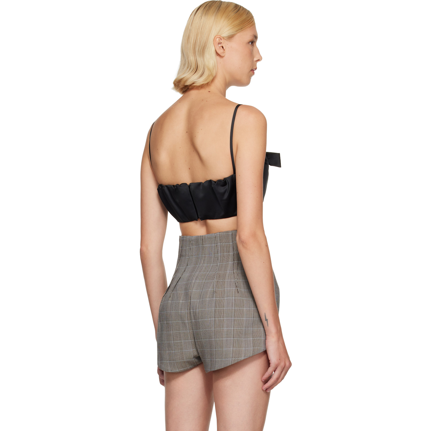 Givenchy Black Bow Detailing Cropped Top 