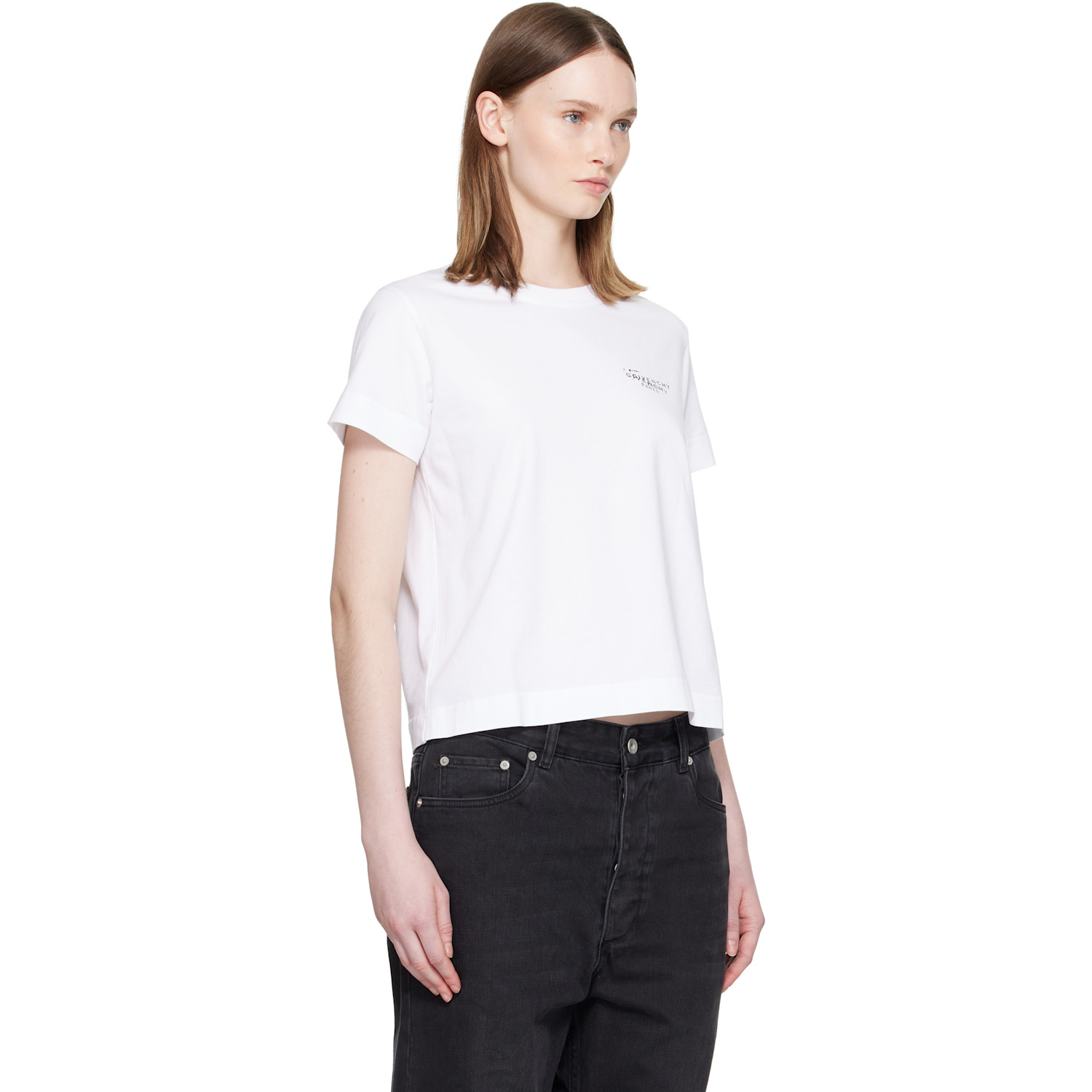  Givenchy White Fitted T-shirt 