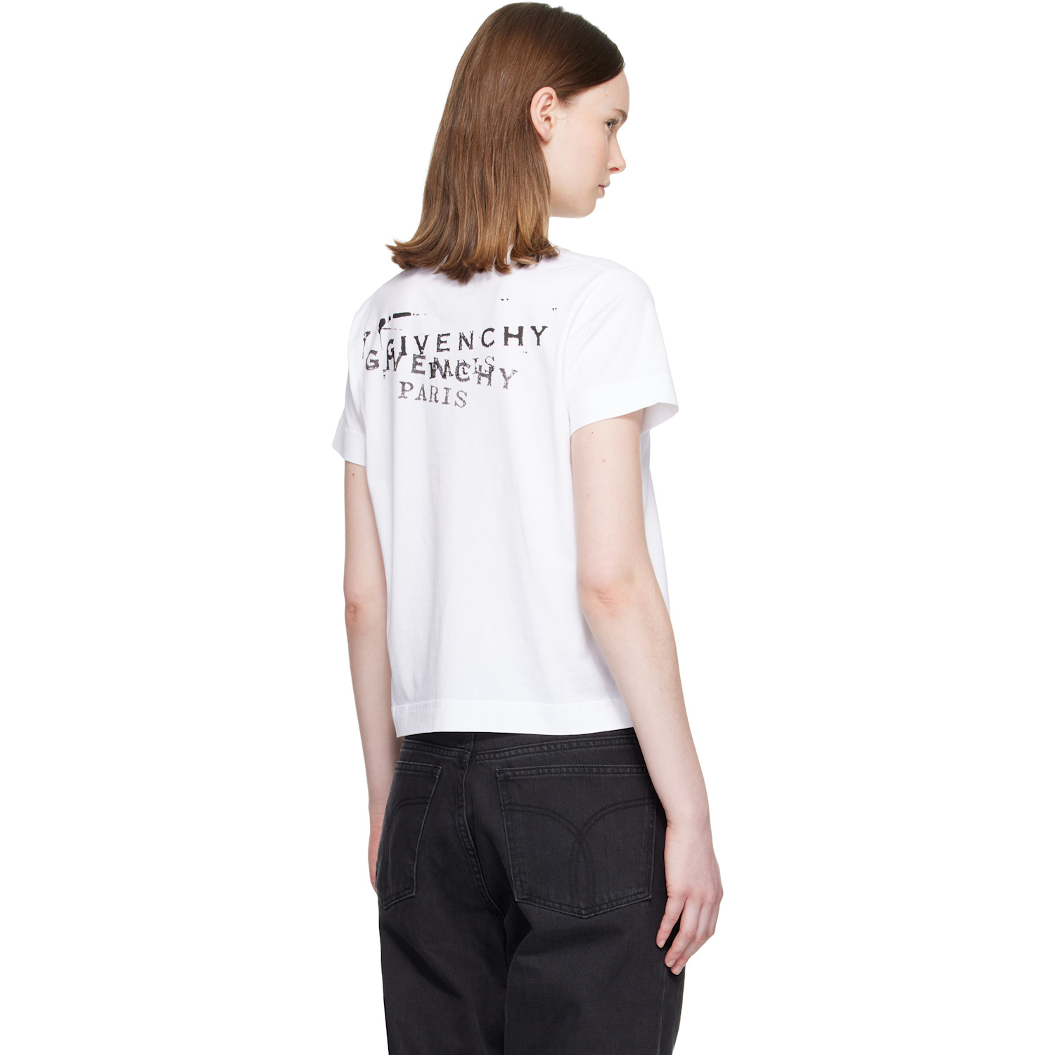  Givenchy White Fitted T-shirt 