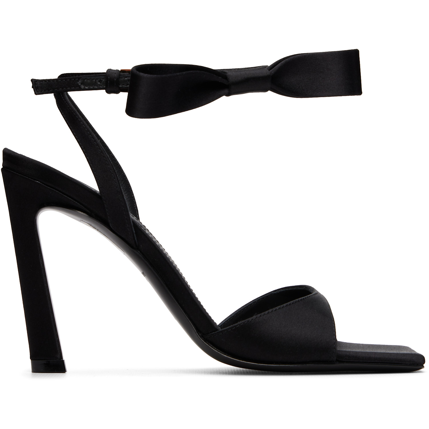 Givenchy Black Naked Bow Heeled Sandals