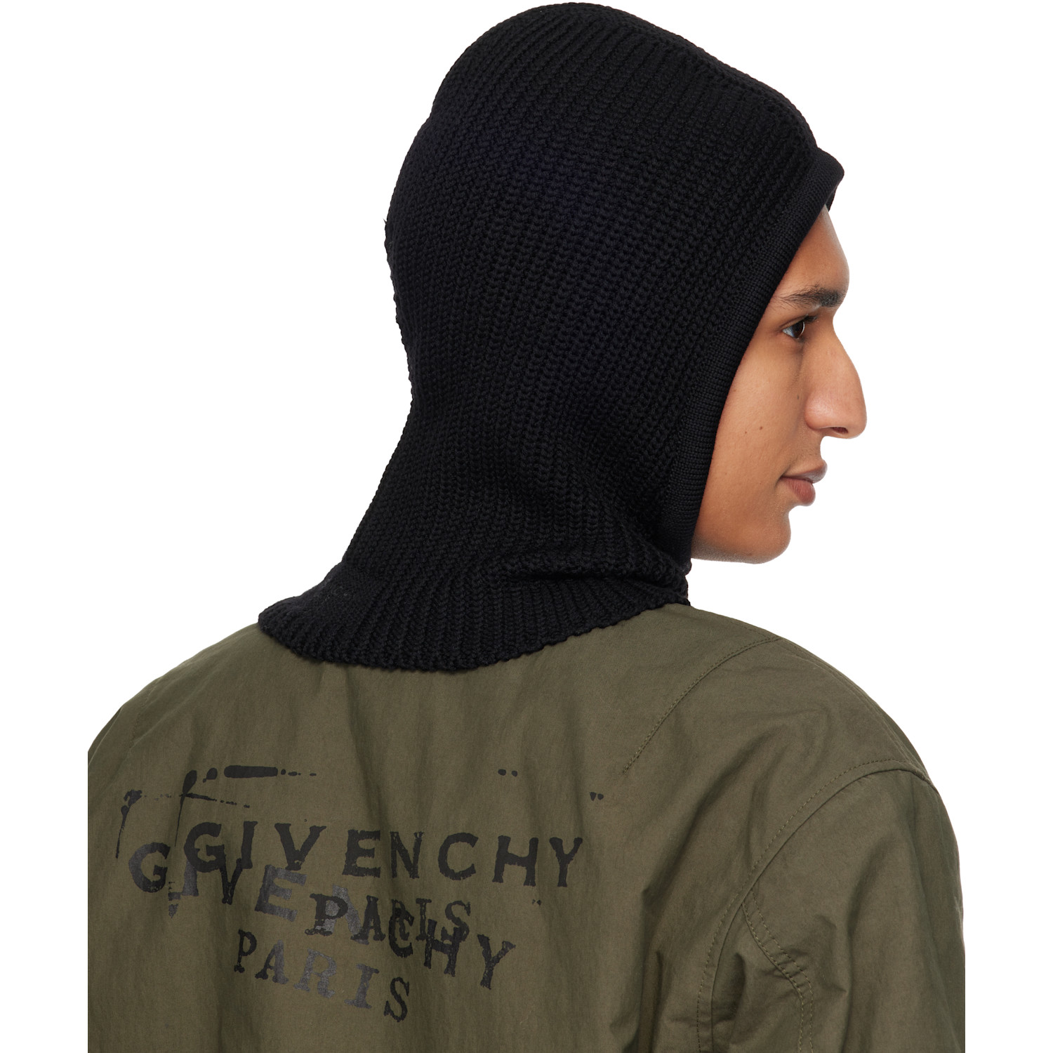  Givenchy Black Wool Balaclava 